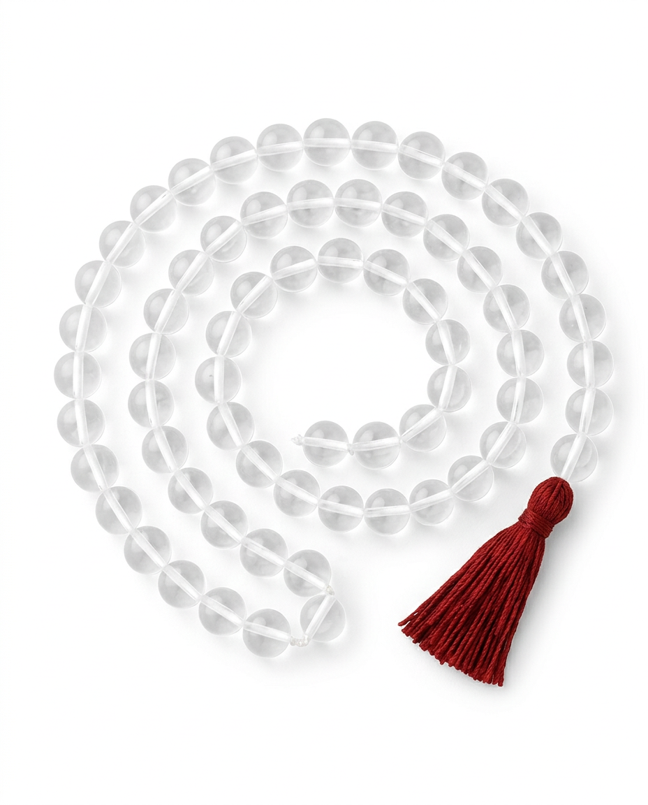 Clear Beaded Mala