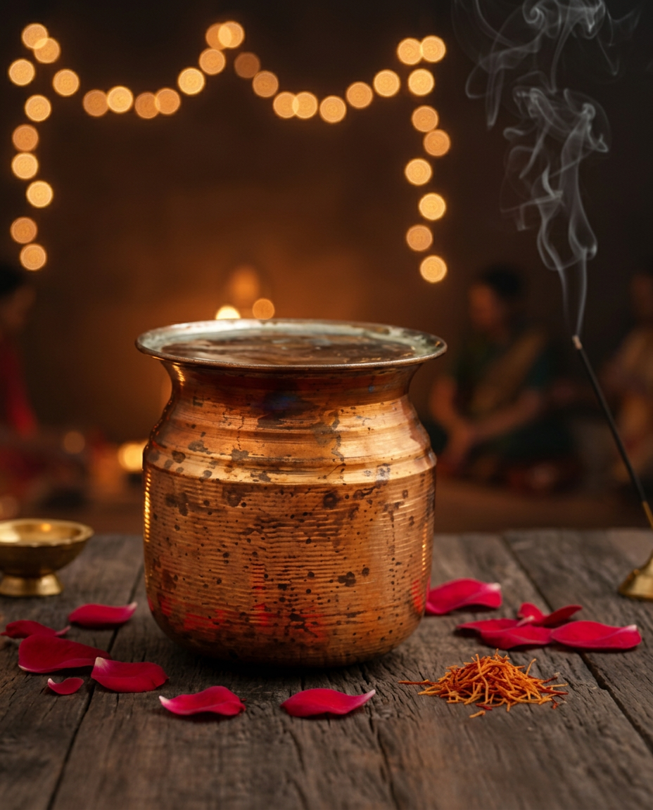 Copper Puja Vessel