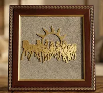 7 Horses Pyrite Frame
